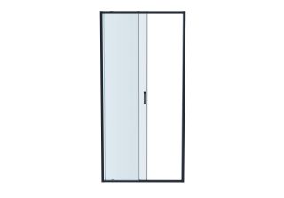 Душевая дверь двухэлементная Aquatek AQ ARI RA 10020GM 100 см оружейная сталь